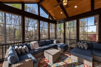Completed Sunroom with Decor